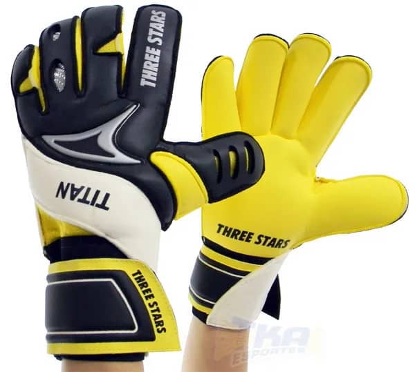 Luva Goleiro Three Stars Titan pto/amr