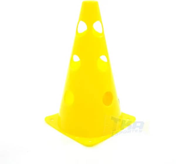 Cone para Treino Leader 23cm c/ furo Amarelo