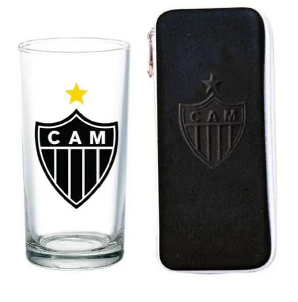 Copo Atlético MG c/ estojo