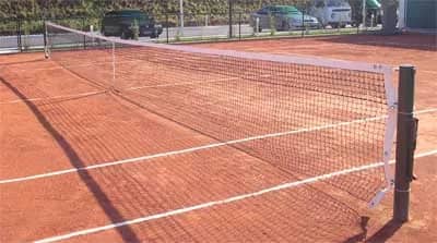 Rede Tenis de Campo Oficial 2mm 4 Faixas Algodao pto