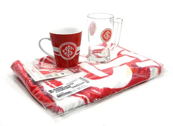 Kit Torcedor Internacional RS 3x1 toalha caneca Choop e cafe