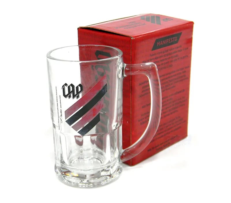 Caneca Vidro 340ml Athletico PR CAP