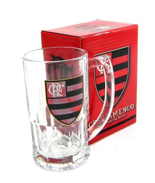 Caneca Vidro 340ml FLAMENGO RJ