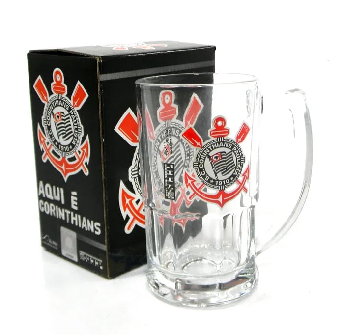 Kit Presente Torcedor CORINTHIANS SP 3x1 toalha Caneca 340ml e Cafe 300ml