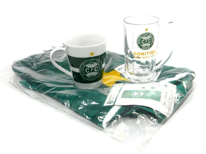 Kit Presente Torcedor CORITIBA PR 3x1 toalha Caneca Cafe e Choop