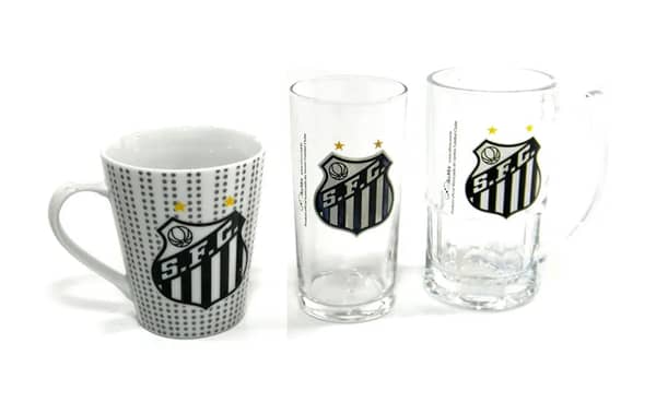 Kit Presente Torcedor SANTOS SP 3x1 Canecas