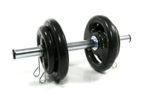Kit Conjunto Barra 40cm Tubular OCA / Anilhas Emborrachada