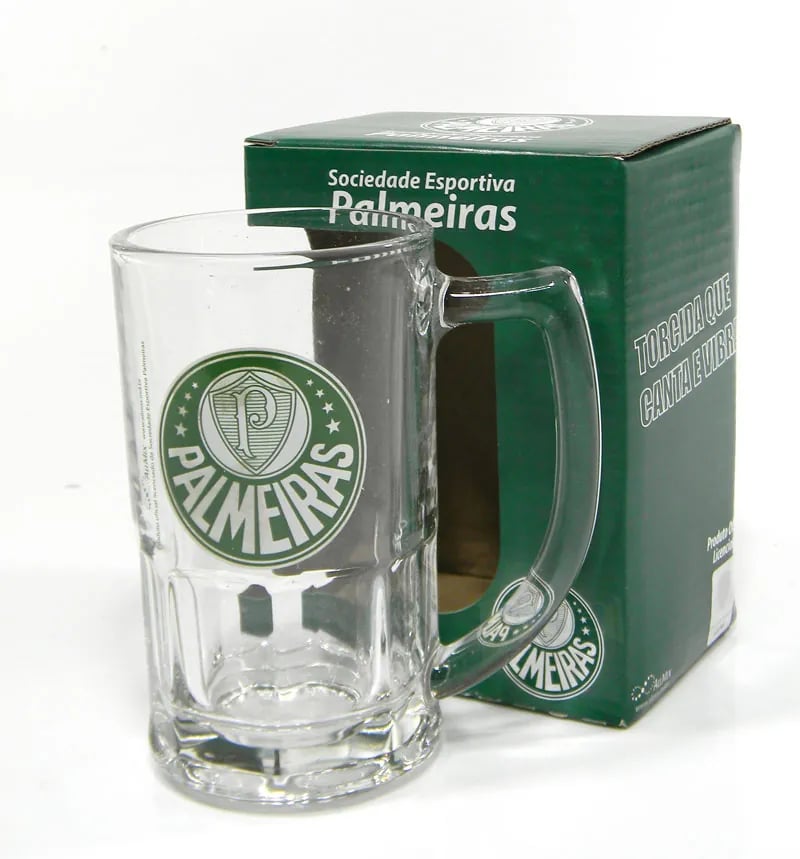 Kit Presente Torcedor PALMEIRAS SP 3x1 toalha Caneca 340ml e Copo