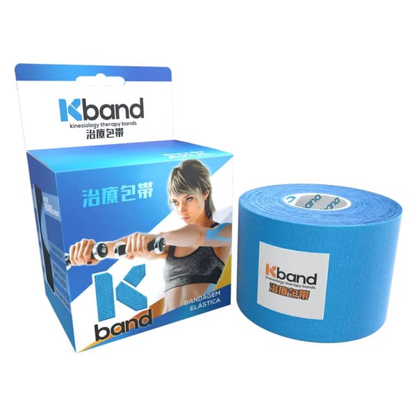 Bandagem Adesiva Kinesio Tape KBAND azul