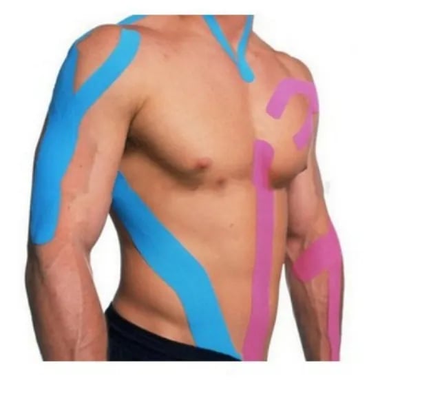 Bandagem Adesiva Kinesiology Tape azul