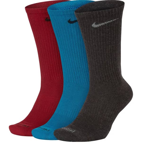 Kit Meia Nike Cano Longo Everyday Plus M Colorida