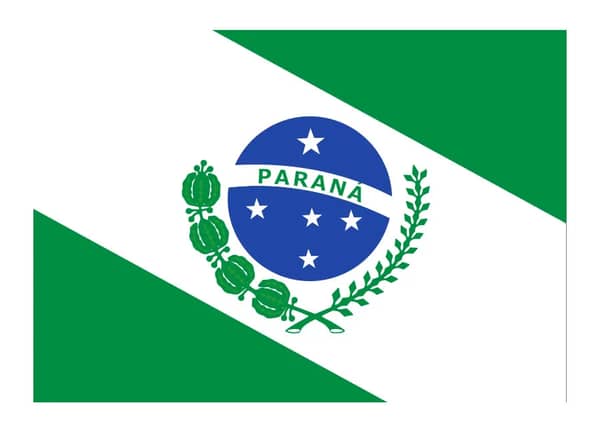 Bandeira BC Parana PR Estado Dupla Mastro