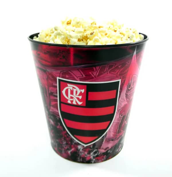 Balde Pipoca Torcedor Flamengo RJ