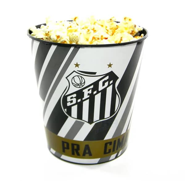 Balde Pipoca Torcedor Santos SP