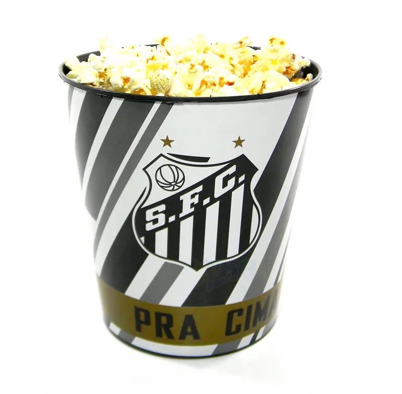Kit Torcedor 3x1 Pipoca Bandeira Copo SANTOS SP