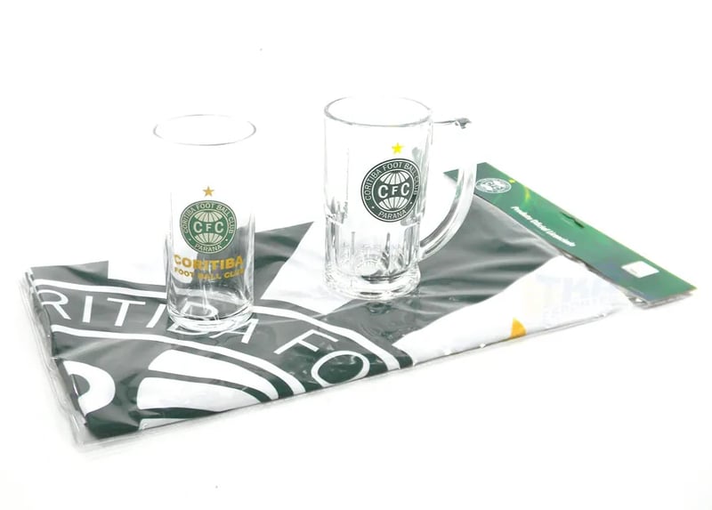Kit Torcedor 3x1 Bandeira Copo Caneca Coritiba PR