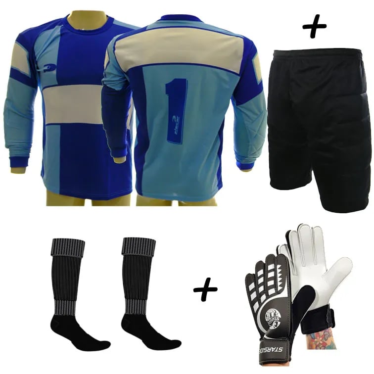 Conjunto Goleiro 4x1 PANEMA Bermuda ML azl