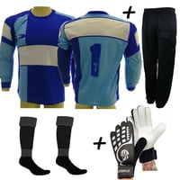Conjunto Goleiro 4x1 PANEMA Calca ML azl