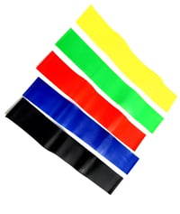 kit Mini Bands Faixa Elastica 5 densidades