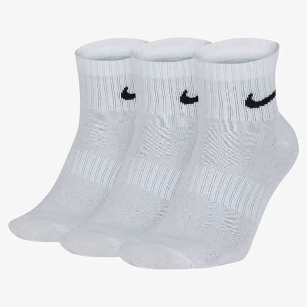 Kit Meia Nike Cano Medio Swoosh 39/43 branco