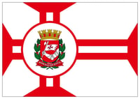 Bandeira BC Cidade Sao paulo SP Dupla Mastro