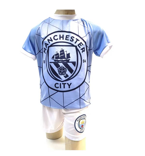 Kit Futebol Manchester City MCFC azl infantil