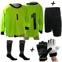 Kit Goleiro 4 x 1 Bermuda FAIR verde Infantil