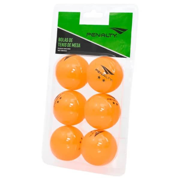 kit Bolinha Penalty 2 stars pingpong lrj cx