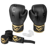 Kit Luva Boxe Vollo 3x1 pto/drd