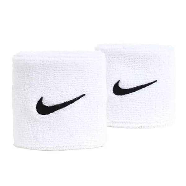 Munhequeira Nike Swoosh bco par