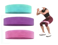 Kit Hip Mini Band 3 Faixas Exercício Poliester
