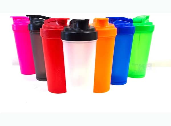 Coqueteleira Shaker Academia plástico colorida