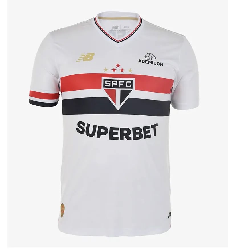 Camisa Sao Paulo SP Oficial 1 25/26 bco