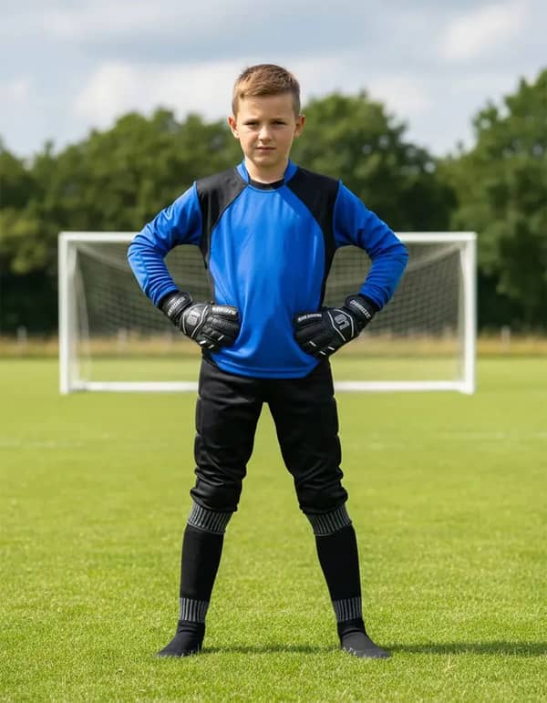 Kit Conjunto 4x1 Goleiro Calca azl Infantil