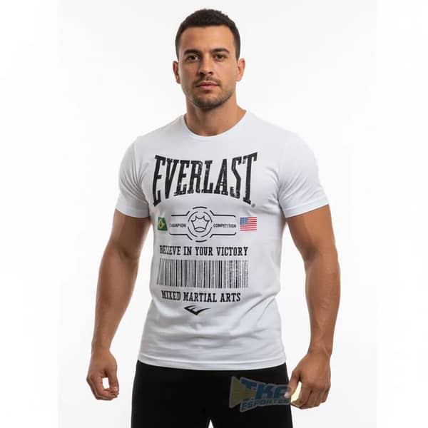 Camiseta Everlast silk training bco