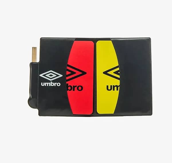 Kit Cartao Umbro Arbitro 2 Cores Caderneta