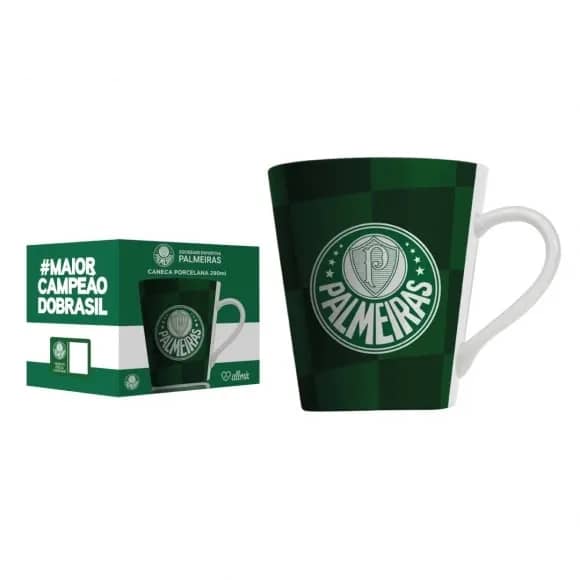 Caneca Porcelana Palmeiras SP 290ML