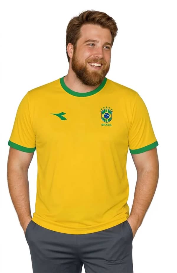 Camisa Diadora Brasil PLUS size amr