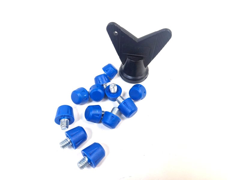 Kit-12-Travas-Chuteira-Color-nylon-Adidas-8mm-AZUL